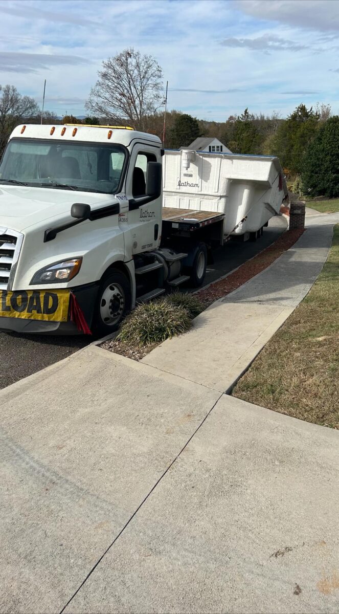 Another Fiberglass Pool Delivered and Ready for Installation!