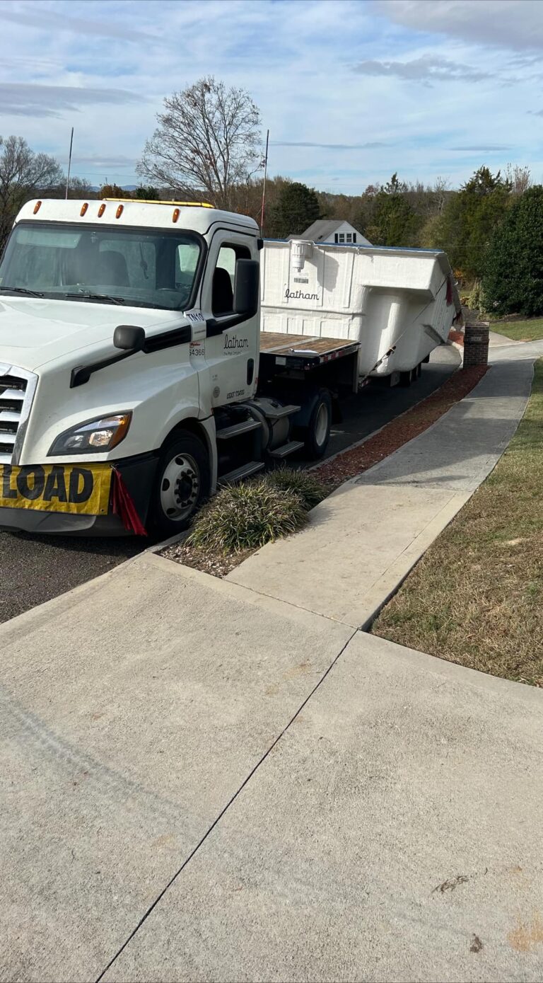 Another Fiberglass Pool Delivered and Ready for Installation!